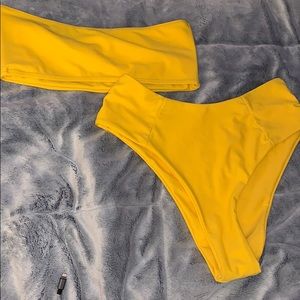 Yellow bathing suit